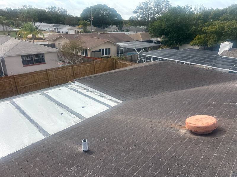 residential shingle roof replacement by Hloska Roofing in New Port Richey