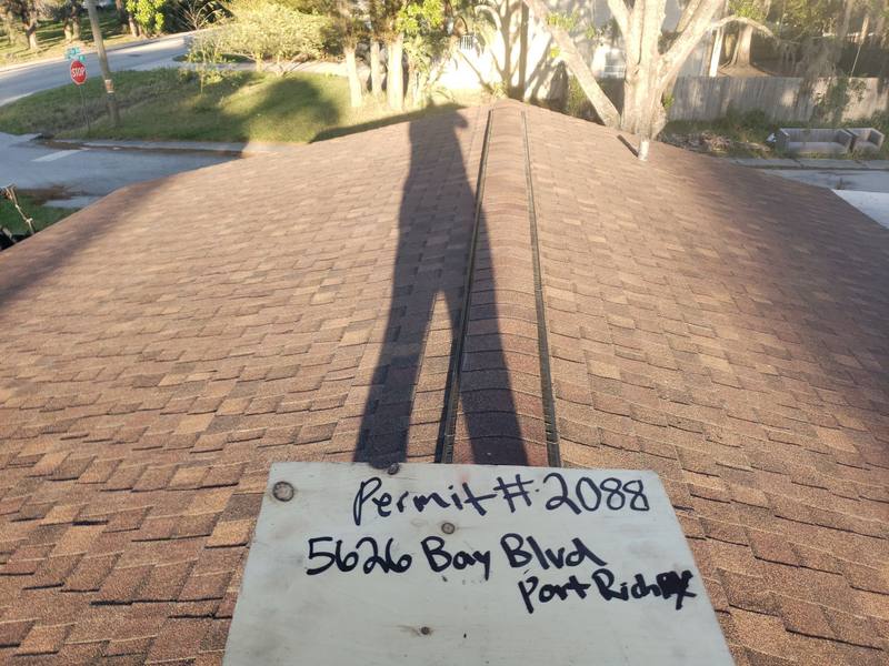 completed roofing project in Port Richey FL