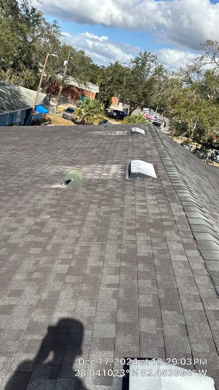 roofing project near W Linebaugh Ave in Tampa
