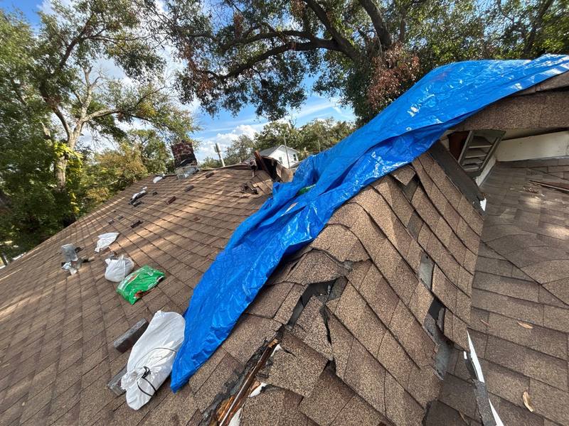 completed roofing project in Tampa FL