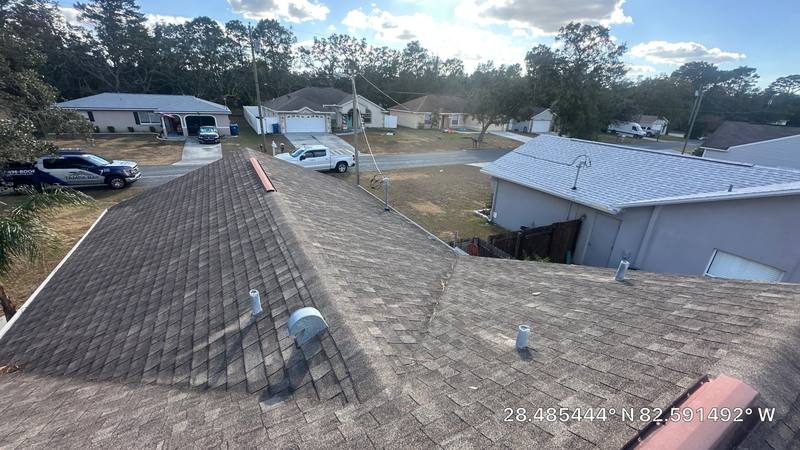 completed roofing project in Spring Hill FL