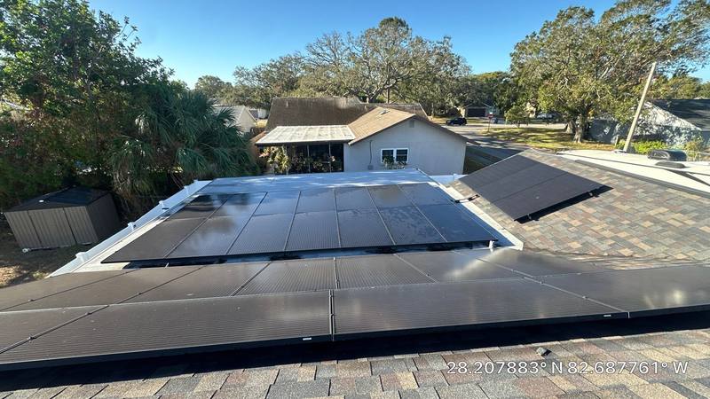 completed roofing project in New Port Richey FL