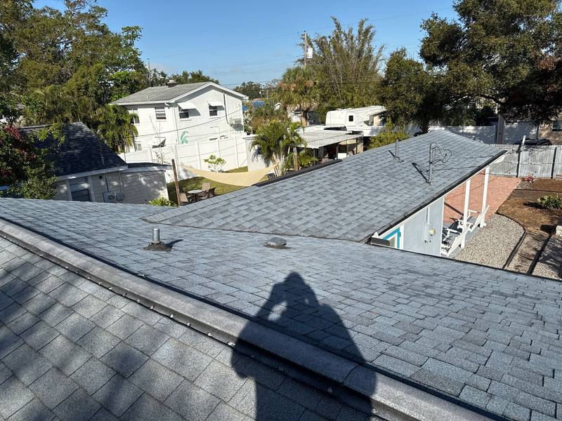 residential shingle roof replacement by Hloska Roofing in St. Petersburg