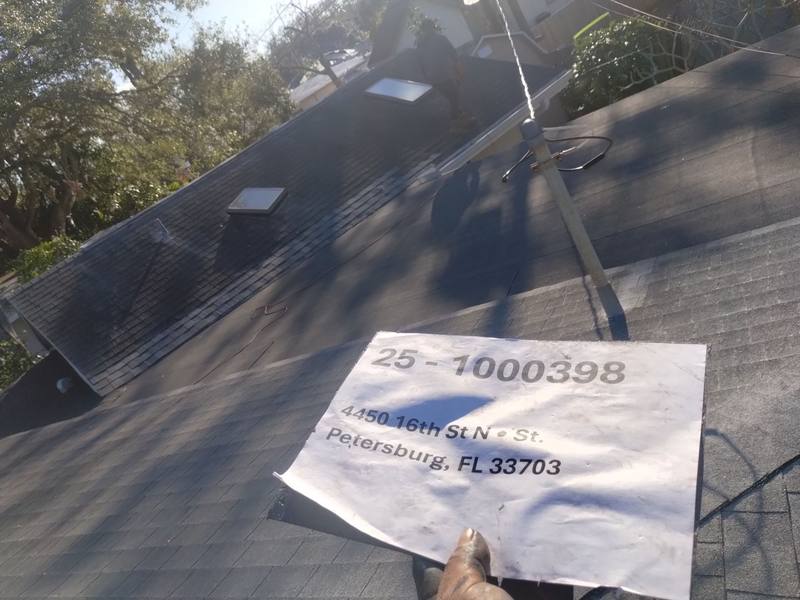 residential roof replacement by Hloska Roofing in St. Petersburg
