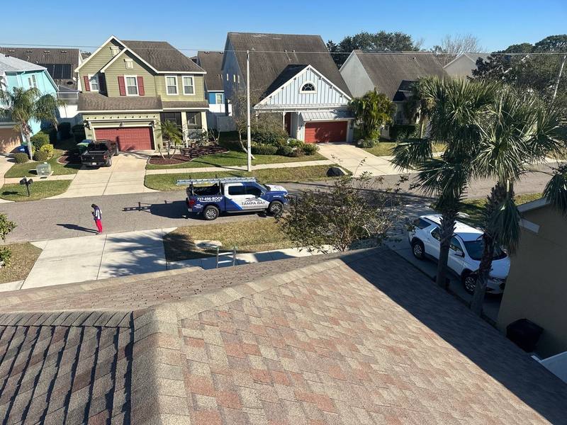 residential shingle roof replacement by Hloska Roofing in Tampa