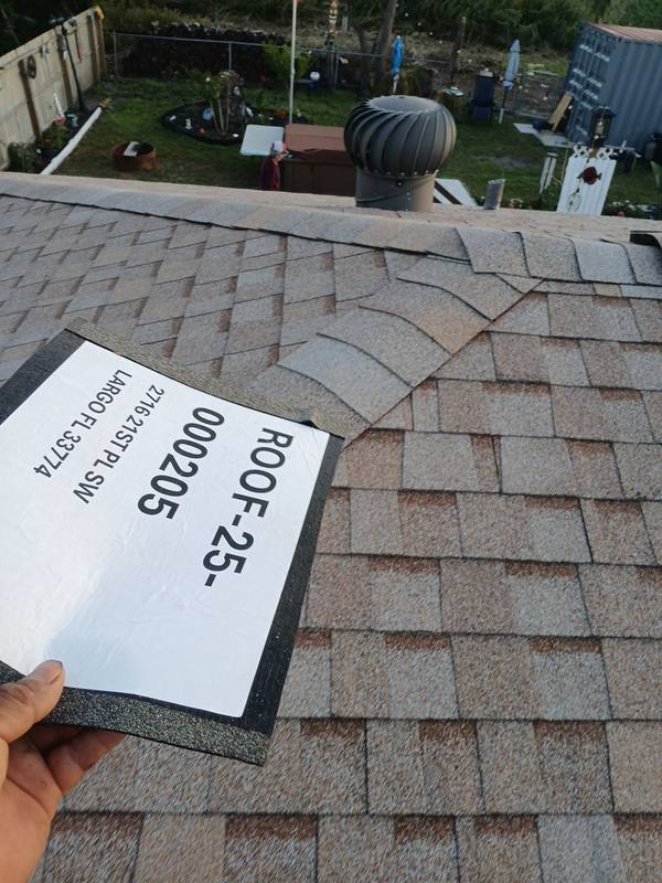 completed roofing project in Largo FL