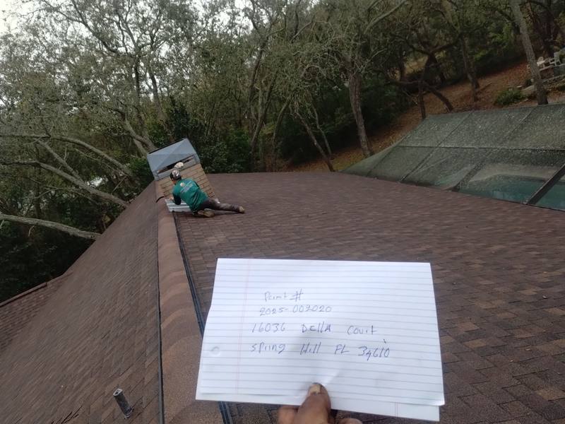 completed roofing project in Spring Hill FL