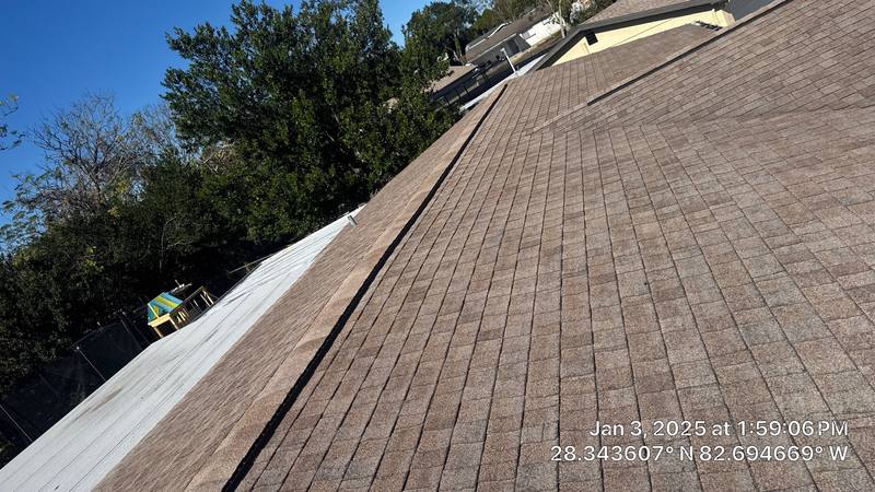 residential roof repair by Hloska Roofing in Hudson