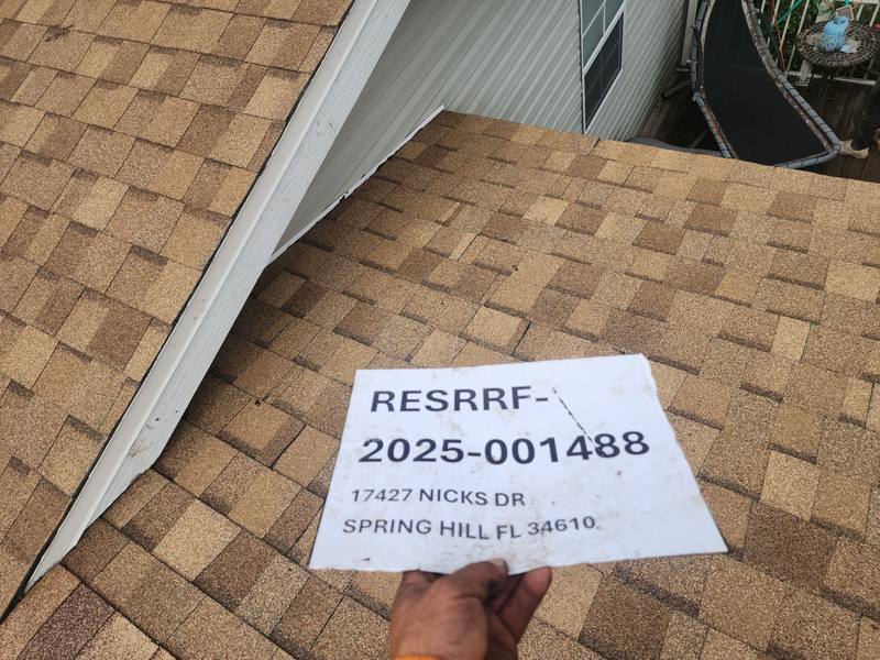 shingle roof replacement in Spring Hill, Florida