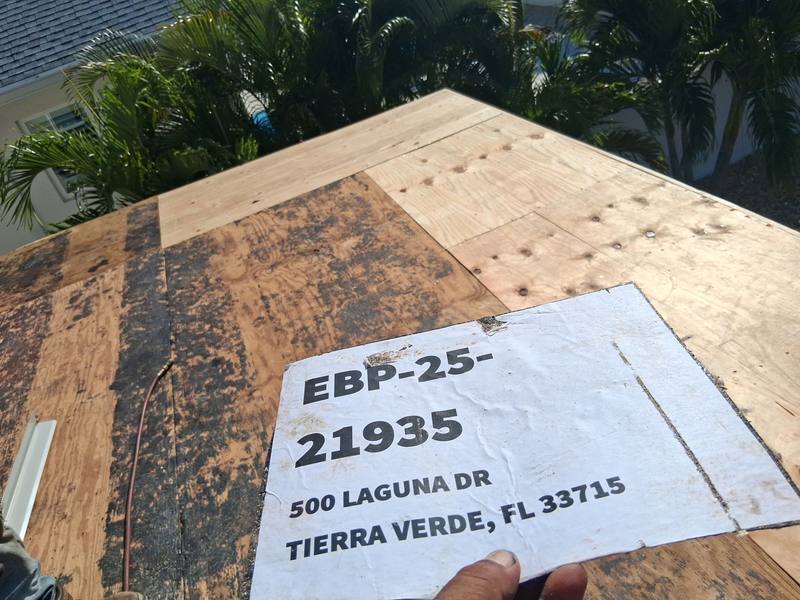 roofing project near Laguna Dr in St. Petersburg