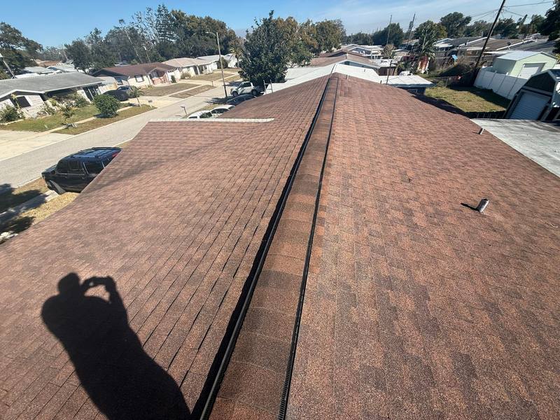 residential shingle roof replacement by Hloska Roofing in Holiday