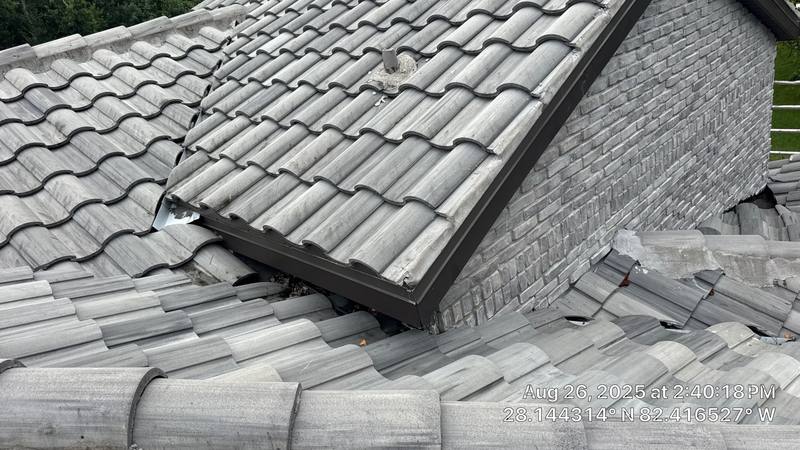 completed roofing project in Lutz FL