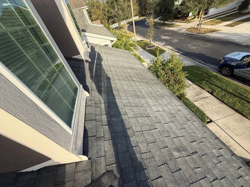 residential shingle roof replacement by Hloska Roofing in Wesley Chapel
