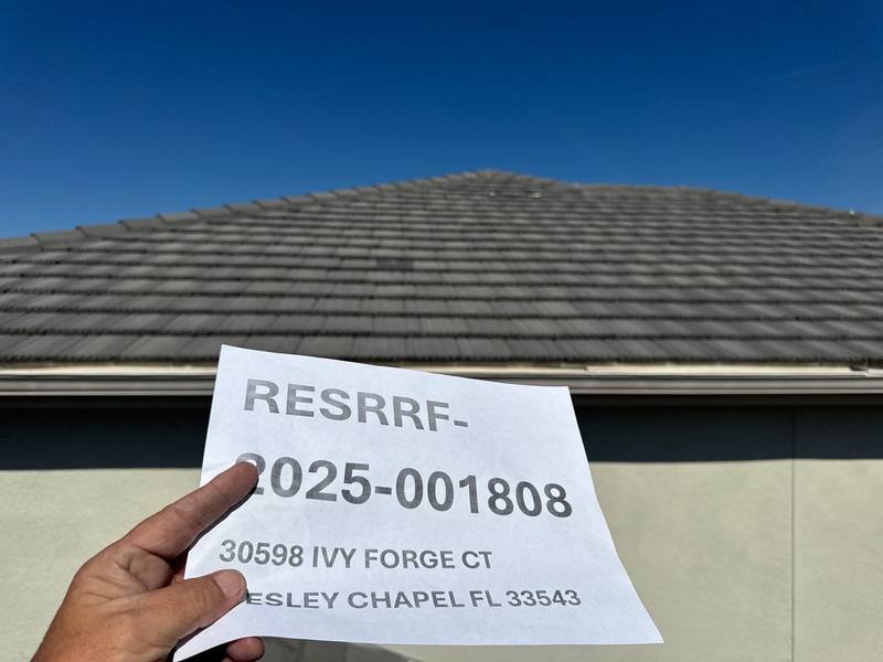 residential roof repair by Hloska Roofing in Wesley Chapel