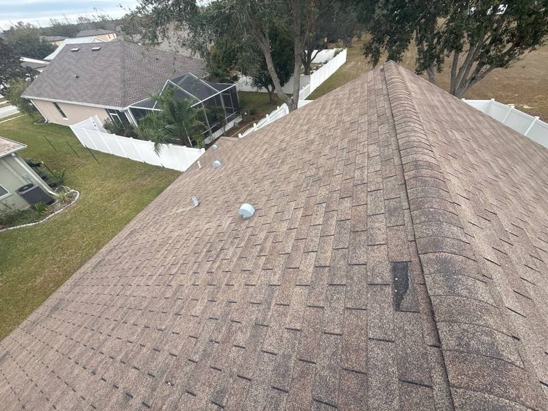 completed roofing project in Brooksville FL