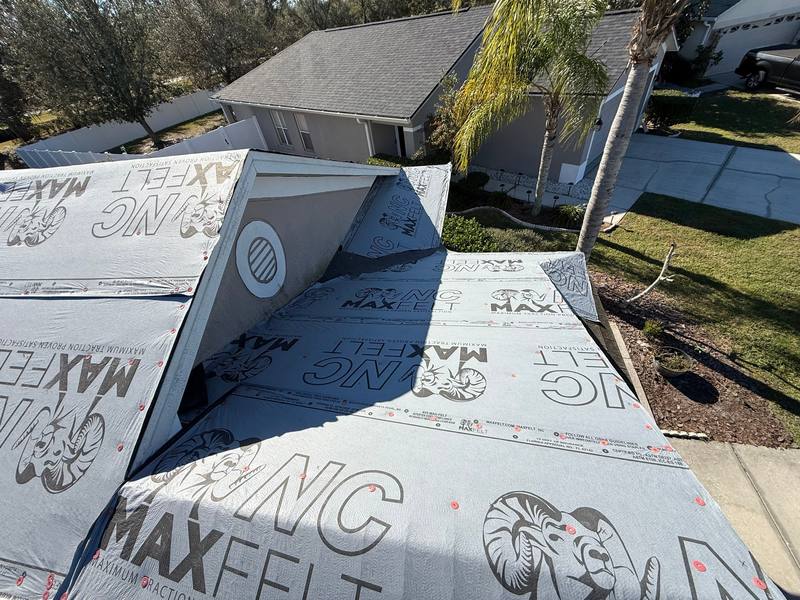 residential shingle roof replacement by Hloska Roofing in Wesley Chapel