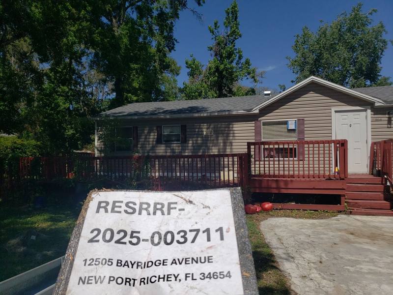 roofing project near Bayridge Ave in New Port Richey
