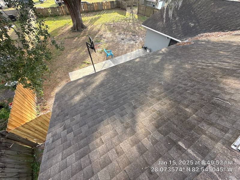 residential shingle roof replacement by Hloska Roofing in Tampa
