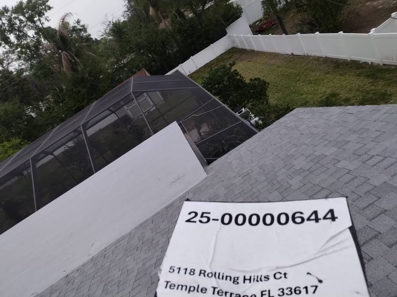 residential shingle roof replacement by Hloska Roofing in Temple Terrace