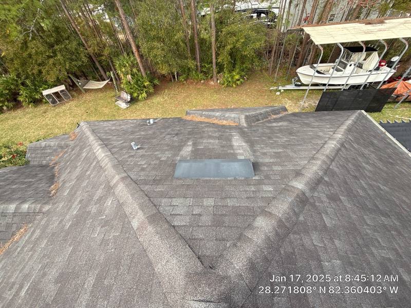 completed roofing project in Wesley Chapel FL