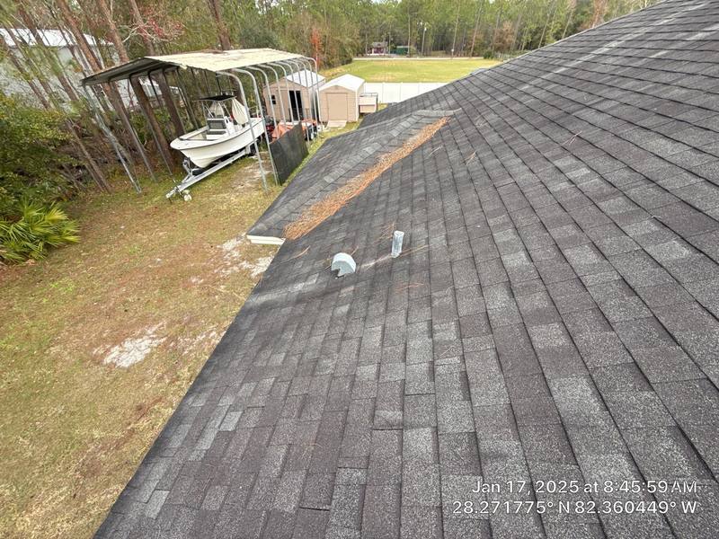 roofing project near Black Hawk Dr in Wesley Chapel