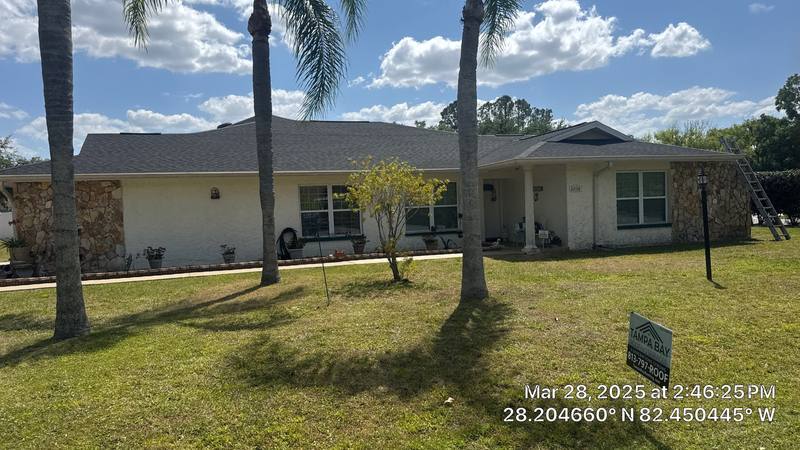 completed roofing project in Land O Lakes FL