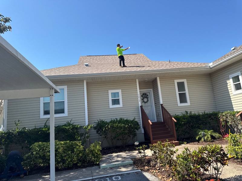 residential shingle roof replacement by Hloska Roofing in Tarpon Springs