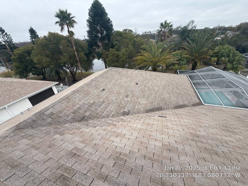 completed roofing project in New Port Richey FL