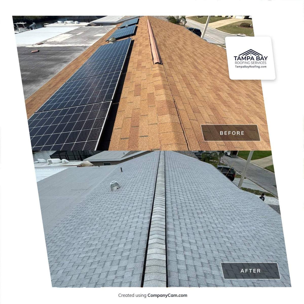 shingle roof replacement in Hudson, Florida