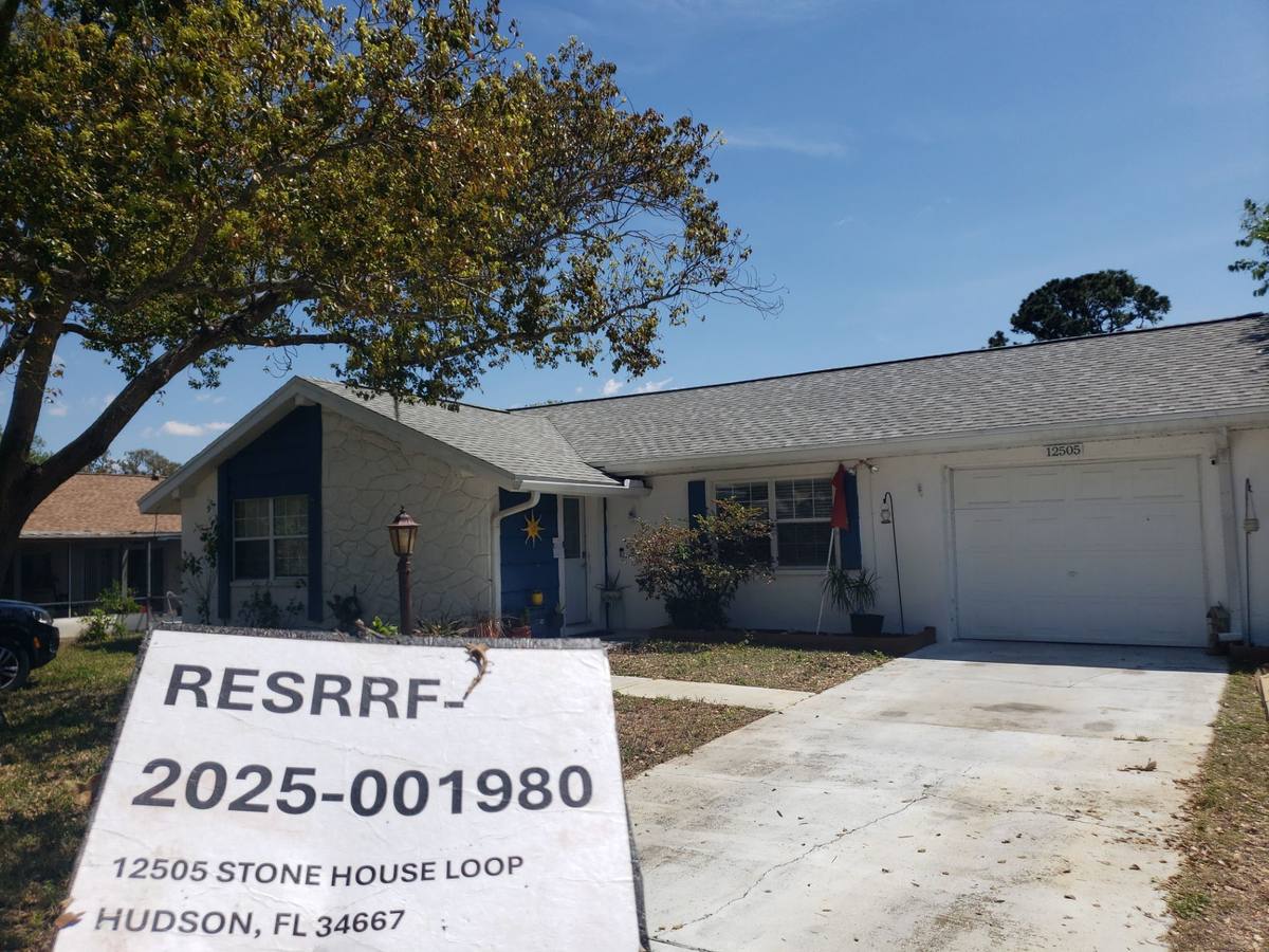 shingle roof replacement in Hudson, Florida