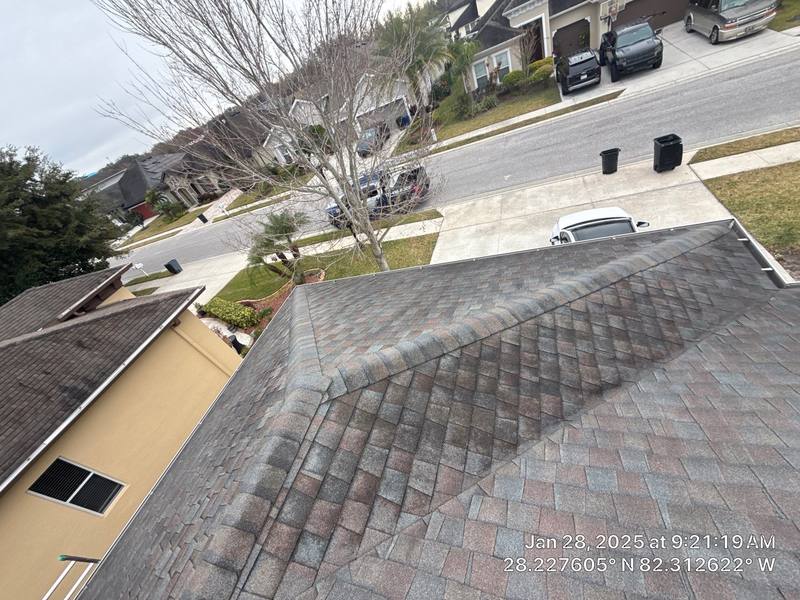 completed roofing project in Wesley Chapel FL