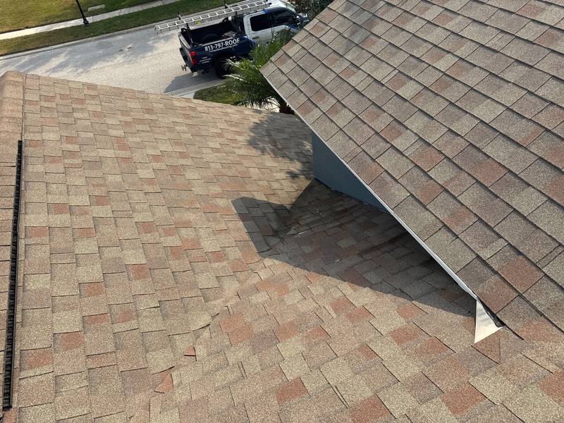 residential roof repair by Hloska Roofing in Land O Lakes