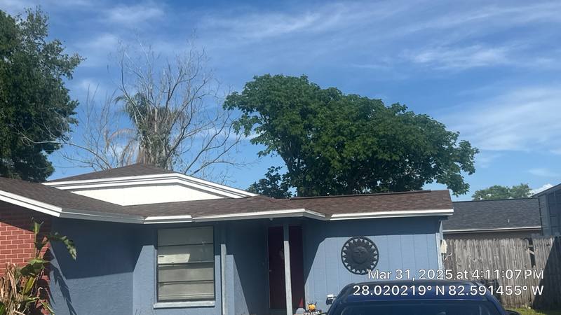 completed roofing project in Tampa FL