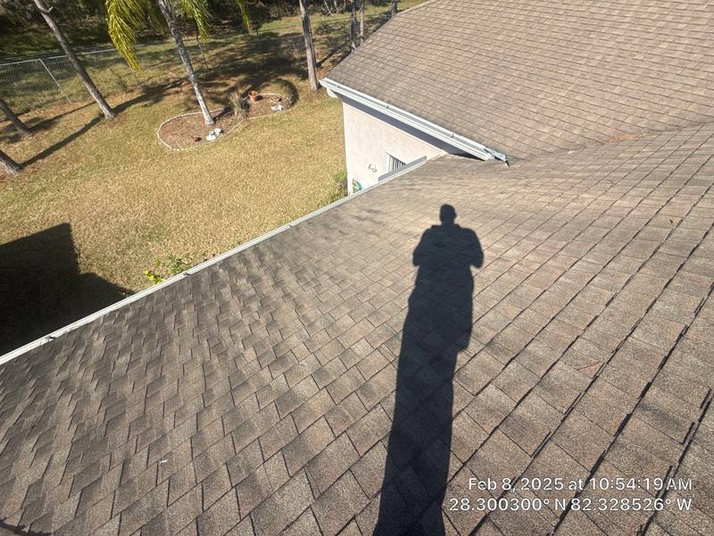 completed roofing project in San Antonio FL