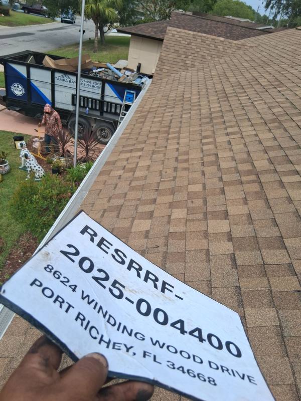 completed roofing project in Port Richey FL