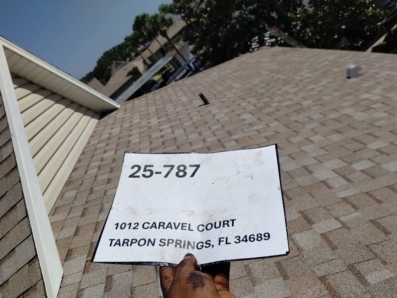 completed roofing project in Tarpon Springs FL