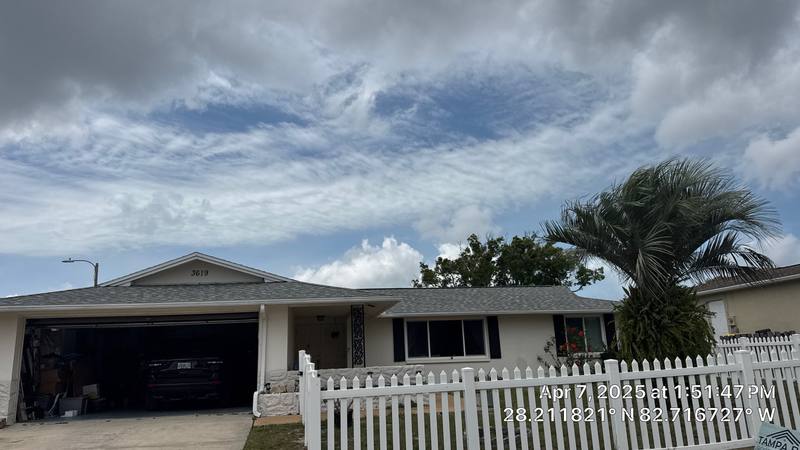 residential shingle roof replacement by Hloska Roofing in New Port Richey