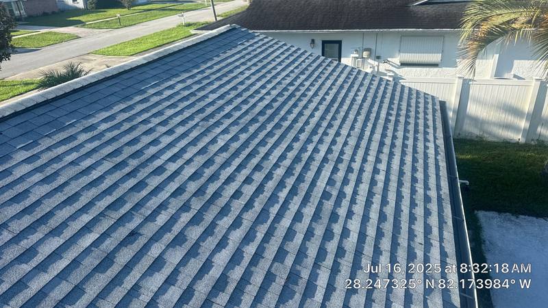 completed roofing project in Zephyrhills FL