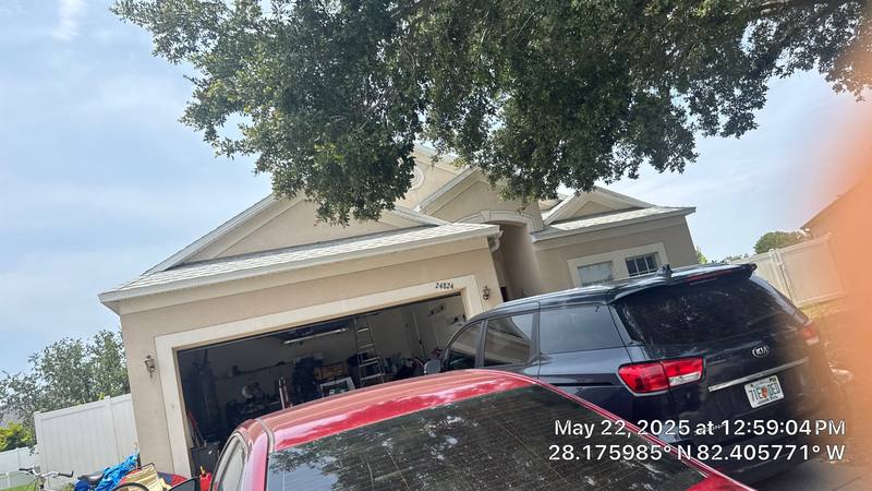 completed roofing project in Lutz FL