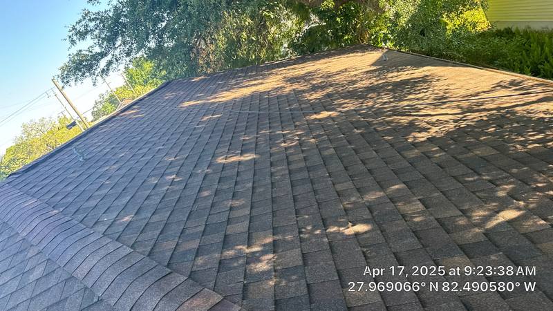 completed roofing project in Tampa FL
