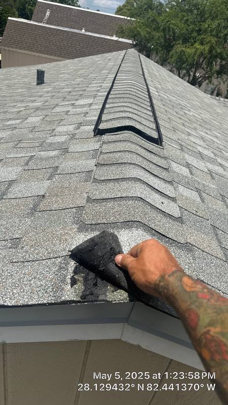 completed roofing project in Lutz FL