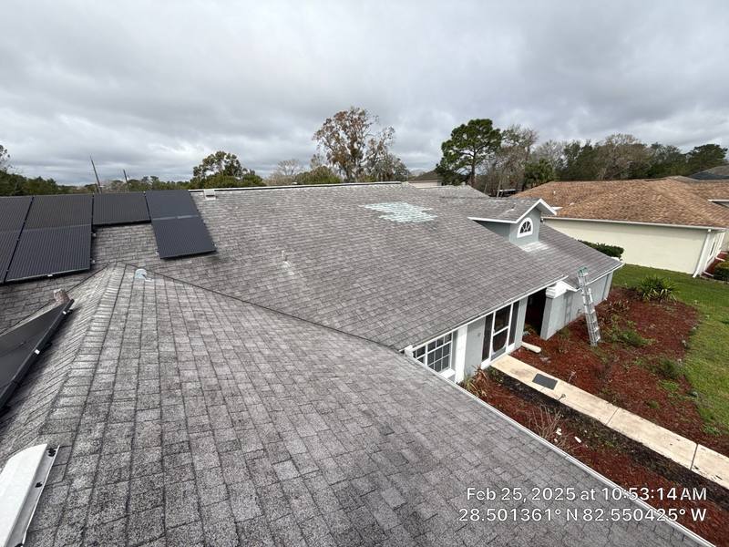 completed roofing project in Spring Hill FL