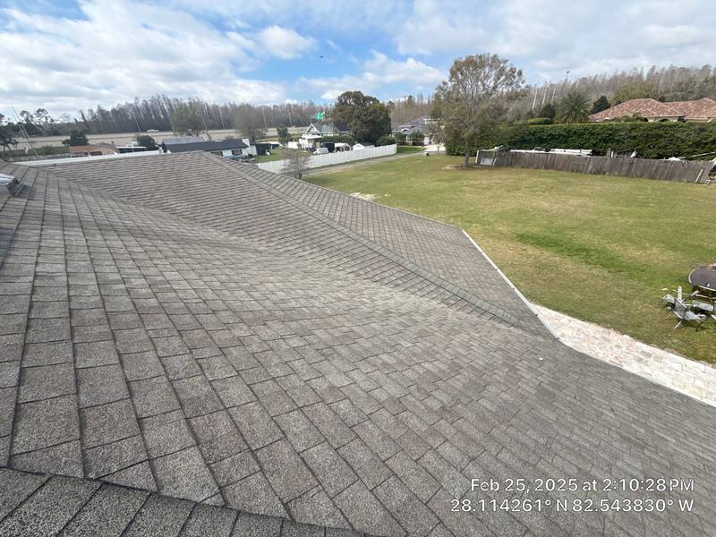 completed roofing project in Lutz FL