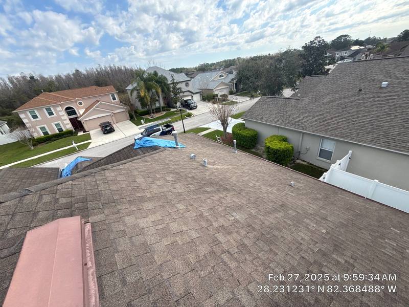roofing project near Hollybrook Trail in Wesley Chapel