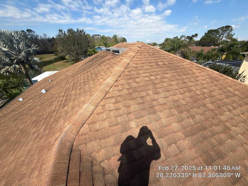 completed roofing project in Wesley Chapel FL