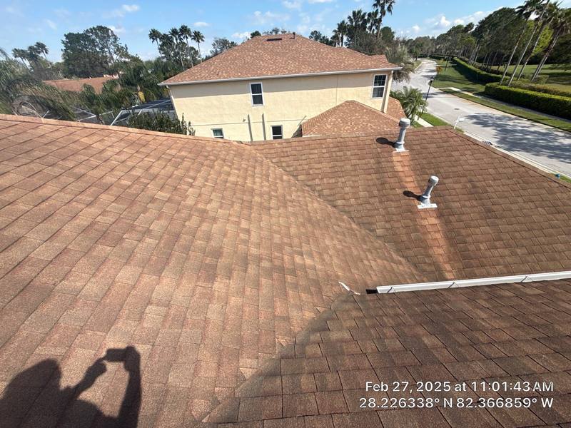 completed roofing project in Wesley Chapel FL