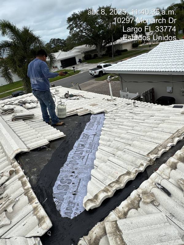 residential tile roof replacement by Hloska Roofing in Largo