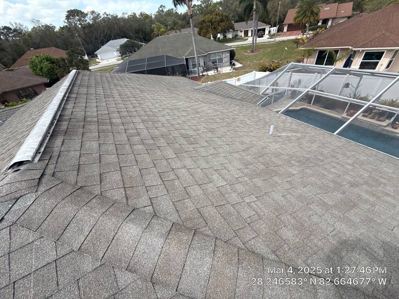 completed roofing project in New Port Richey FL