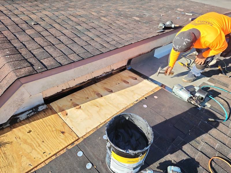 residential roof repair by Hloska Roofing in Largo