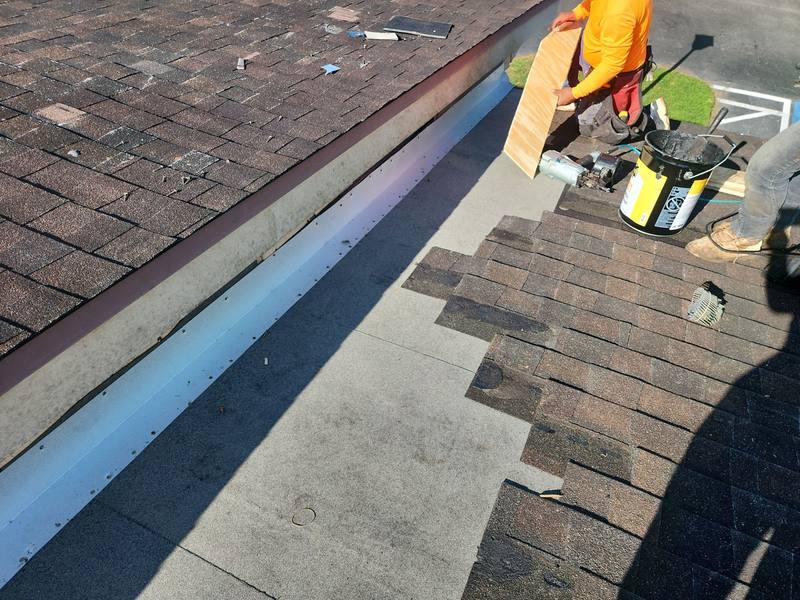 residential roof repair by Hloska Roofing in Largo